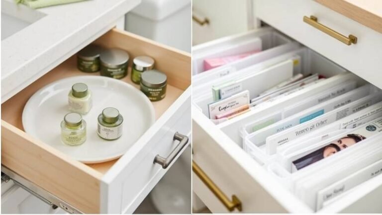 Bathroom Drawer Organization