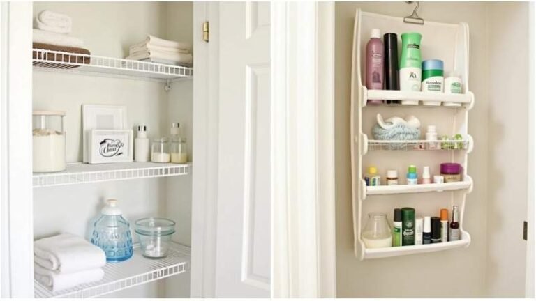 Bathroom Closet Organization