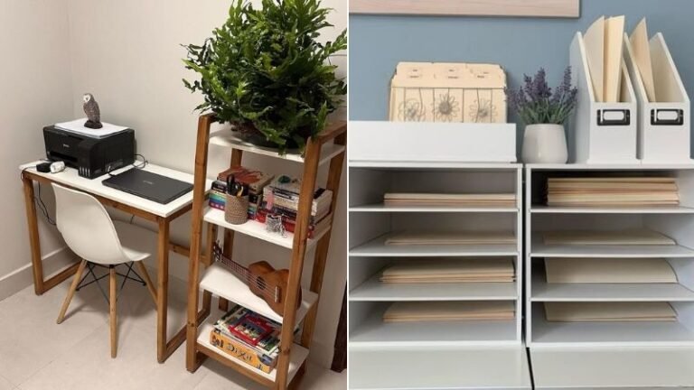 craft tables with storage ideas